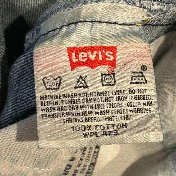 Vintage Levi's 501XX Jeans Mens 33x36 Blue Denim Button Fly Cotton (Fits 32x34)